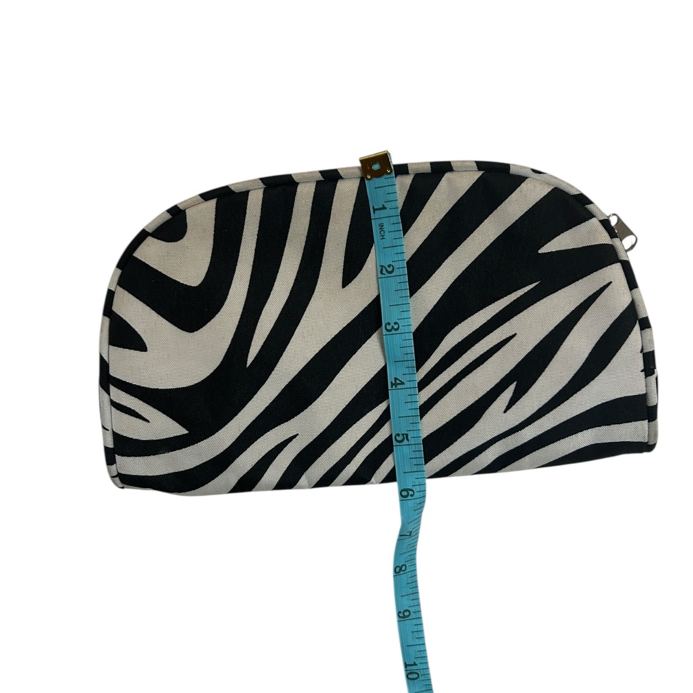 Contemporary Barbie-core Bold Safari Diva Magenta Zebra Print Accessories Pouch - Picture 6 of 6